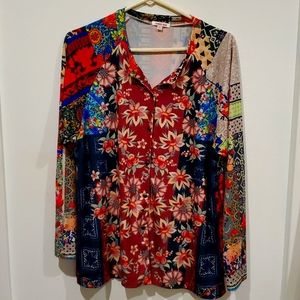 Johnny Was long sleeve top